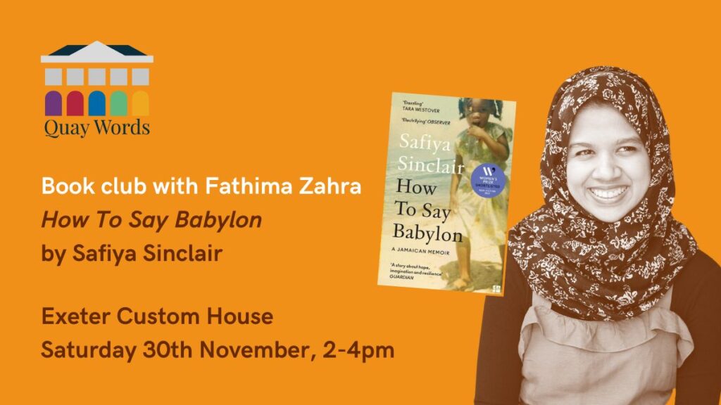 Quay Words presents: Book Club with writer-in-residence Fathima Zahra