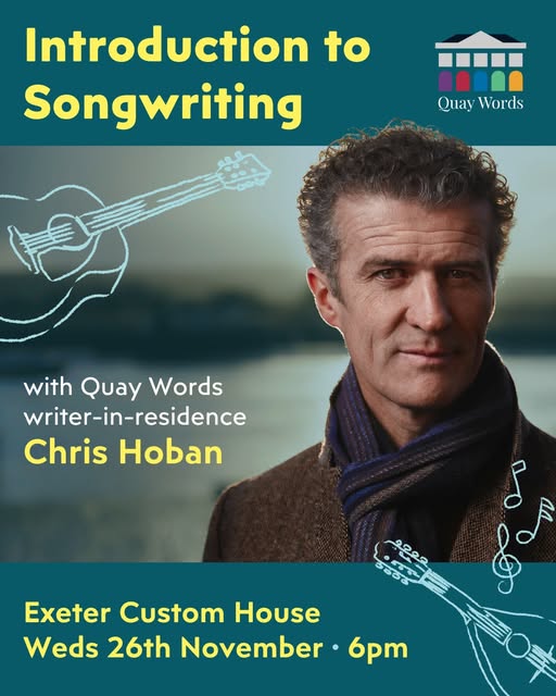 Quay Words presents: Introduction to Songwriting with Writer-in-Residence Chris Hoban